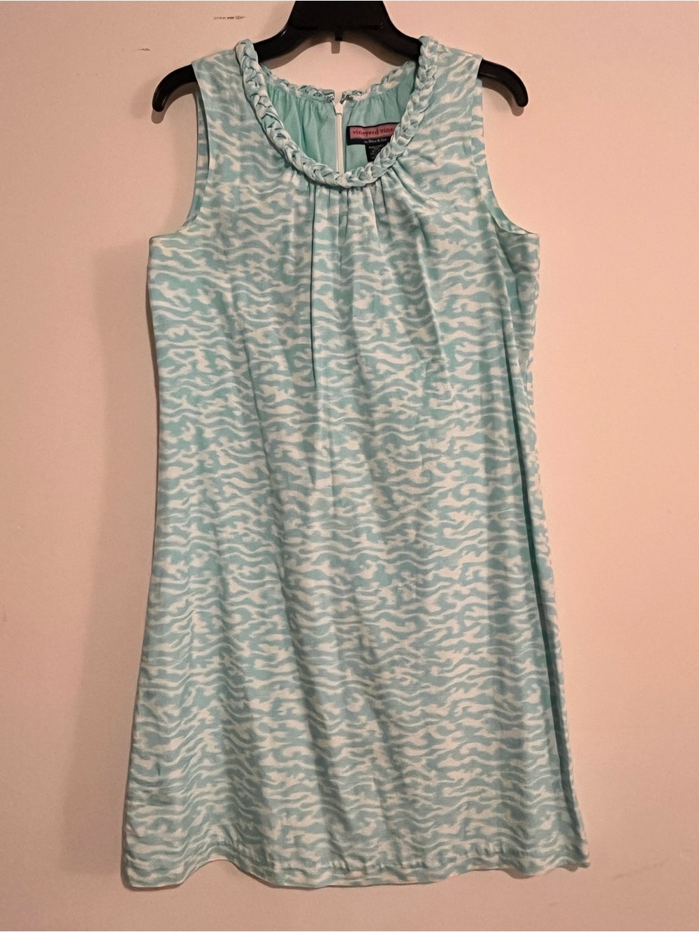 Vineyard Vines Women’s Dress Size 10 Teal Silk cotton Blend